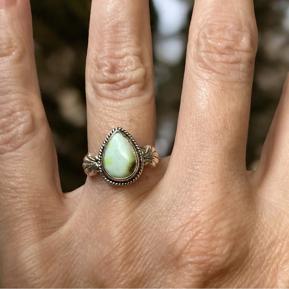 Palomino Variscite Sterling Silver Ring, 6 - Picture 4 of 5